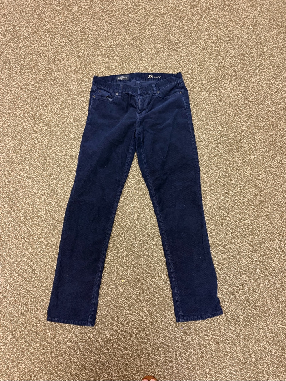 J. Crew Matchstick Slim Corduroy Jeans in Navy women’s sz 28